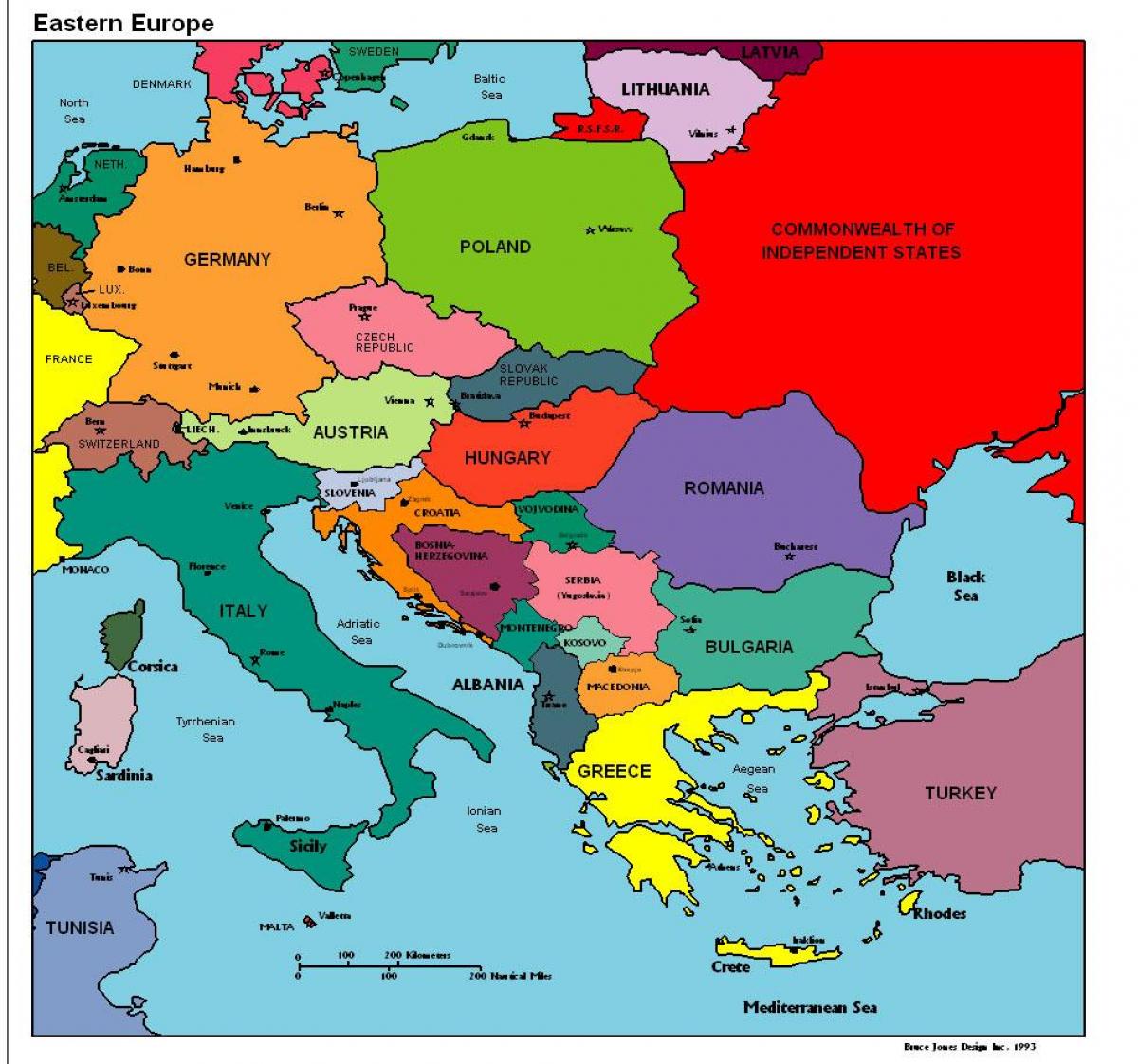 euroopan kartta osoittaa Albania