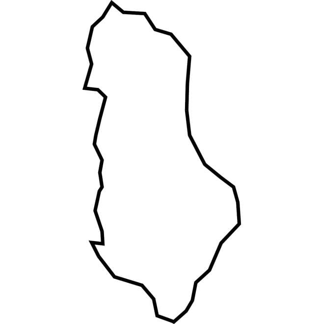 kartta Albanian kartta vektori