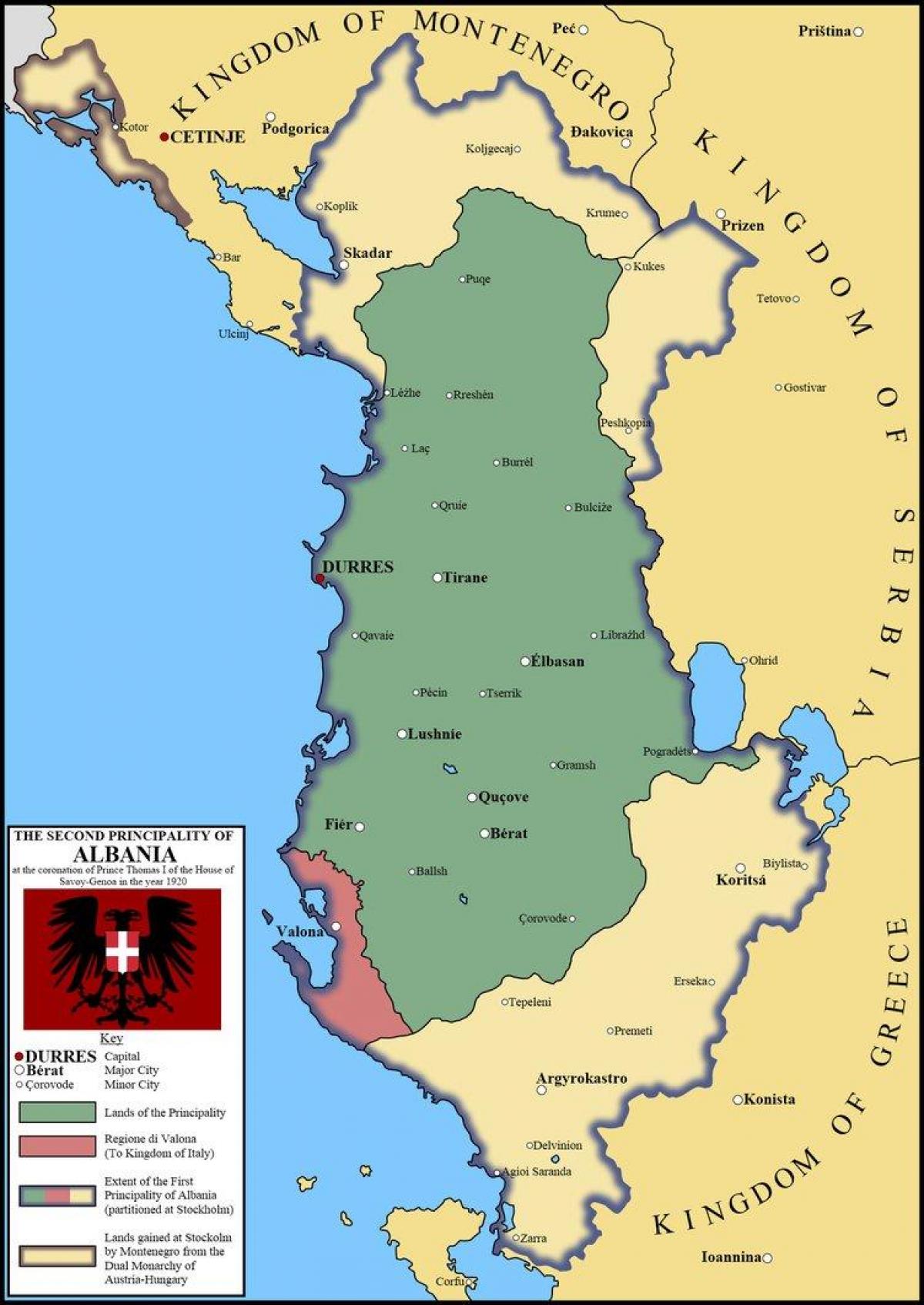 kartta durres Albania