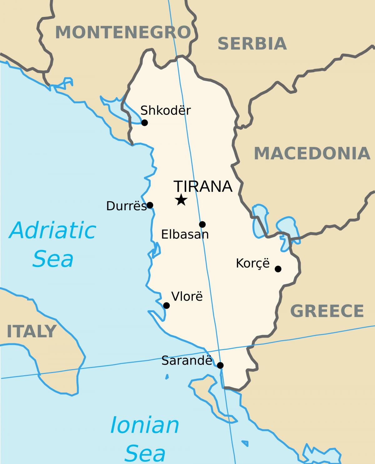 kartta saranda Albania