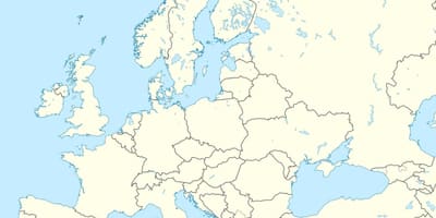 Kartta Albanian euroopan