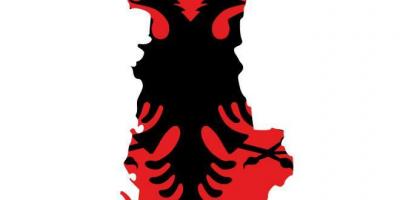 Kartta Albanian lippu